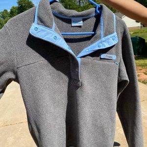 Grey and Blue Columbia Sweater